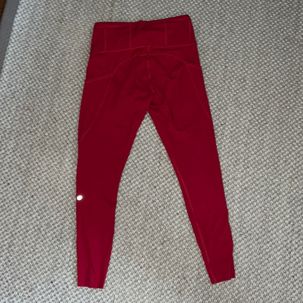 Lululemon leggings red size 8